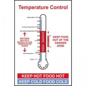 Temperature Control’ Sign; Self-Adhesive Semi-Rigid PVC