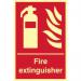 Fire Extinguisher’ Sign; Flexible Photoluminescent Vinyl (200mm x 300mm) 1 17147