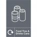 Self-adhesive vinyl Food Tins and Drinks Cans Recycling Sign (150 x 200mm). Easy to use; simply peel off the backing and apply to a clean dry surface. 18108