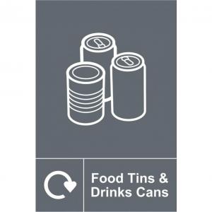 Recycling Food Tins & Drinks Cans 1.2mm Recyclable PP 150 x 200mm