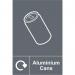 Aluminium Cans Recycling’ Sign; Rigid 1mm PVC Board (200mm x 300mm) 18115