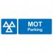 MOT Parking’ Sign; Rigid PVC Board (600mm x 200mm) 18502