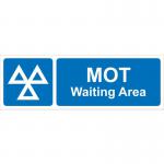 MOT Waiting Area&rsquo; Sign; Rigid PVC Board (600mm x 200mm)
