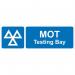 MOT Testing Bay’ Sign; Rigid PVC Board (600mm x 200mm) 18506