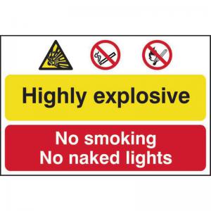 Highly explosive No smoking or naked lights - PP - 1.2mm Polypropylene