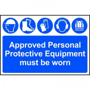 Approved Personal Protective Equipment must be worn - PP - 1.2mm