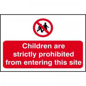 Children are strictly prohibited from entering this site - PP - 1.2mm