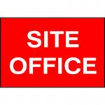 This picture shows a Spectrum Industrial Room Signs Site office made of 1.2mm Polypropylene material, non-adhesive, and non-bagged. It measures 600 x 400mm and has the number 4252 on it. The sign is clearly visible and provides important information for the location.