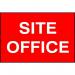This picture shows a Spectrum Industrial Room Signs Site office made of 1.2mm Polypropylene material, non-adhesive, and non-bagged. It measures 600 x 400mm and has the number 4252 on it. The sign is clearly visible and provides important information for the location.