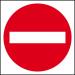 This picture shows a Spectrum Industrial Road and Traffic Signs no entry symbol sign made of 3mm foamex board. The sign measures 400mm x 400mm and has the number 4330 on it.