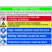 Composite Site Safety Notice Sign (800 x 600mm). Manufactured from strong non-adhesive rigid foamed PVC (3mm Foamex board). 4551