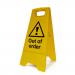 Out Of Order Heavy Duty A Board made from polypropylene and are printed on both sides. Size 620 x 300 x 450mm  4700