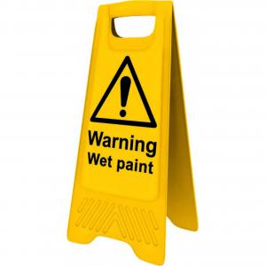 Warning Wet Paint, Heavy Duty A Board 620mm x 200mm 4701
