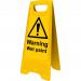 Warning Wet Paint Heavy Duty A Board made from polypropylene and are printed on both sides. Size 620 x 300 x 450mm  4701