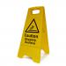 Caution Slippery Surface Heavy Duty A Board made from polypropylene and are printed on both sides. Size 620 x 300 x 450mm  4704