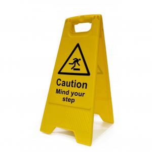 Caution Mind Your Step, Heavy Duty A Board 620mm x 200mm 4705