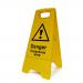 Danger Hazardous Area Heavy Duty A Board made from polypropylene and are printed on both sides. Size 620 x 300 x 450mm  4712