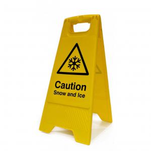 Caution Snow And Ice, Heavy Duty A Board 620mm x 200mm 4719