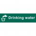 The image features Spectrum Industrial Food Prep Signs made of 1.2mm recyclable PP material. The signs display the label Drinking Water and measure 200 x 50mm. The vibrant spectrum of colors adds a pop of color to any kitchen or food prep area.