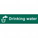 Drinking Water’ Sign; Self-Adhesive Semi-Rigid PVC (200mm x 50mm) 5213