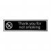 Thank you for not smoking - CHR (200 x 50mm) 6401C