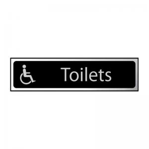 Image of Toilets disabled logo - CHR 200 x 50mm