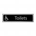 Toilets (disabled logo) - CHR (200 x 50mm) 6402C
