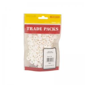 Screw Covers - White Hinged - 6-10 Screw 100 PK