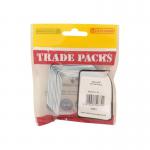 The picture shows ten durable Corner Braces from Centurion Europe Limited Tools. Each brace measures 50mm and is zinc-plated for added strength and stability. These corner braces are designed to provide reliable support for various DIY and construction projects.