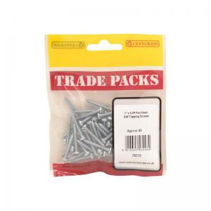 Pan Head Self Tapping Screws - ZP - 1” x 6 60 PK