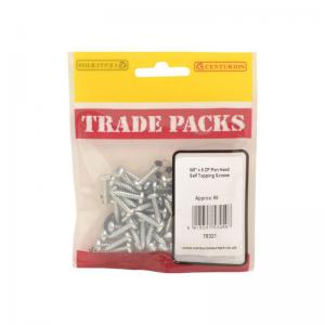 Pan Head Self Tapping Screws - ZP - 58” x 8 60 PK