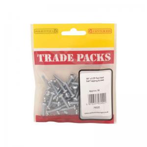 Pan Head Self Tapping Screws - ZP - 34” x 8 50 PK