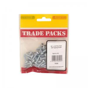 Pan Head Self Tapping Screws - ZP - 34” x 10 40 PK