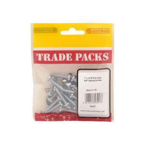 Pan Head Self Tapping Screws - ZP - 1” x 10 30 PK