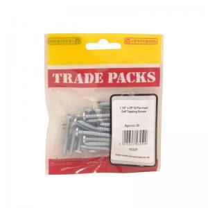 Pan Head Self Tapping Screws - ZP - 1 12” x 10 20 PK