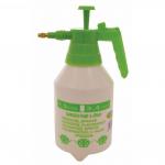 The picture shows a green and white 1.5 litre pump bottle labeled J & E Importers Ltd Garden Maintenance Centurion. The bottle has a sleek design and features a pump top for easy use. It appears to be filled with liquid, potentially a gardening product.