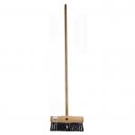 The image is of a white-bristled brush with a 13in handle made by Centurion Europe Limited. The brush is labeled as Poly and appears to be complete with all parts intact.