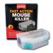 The image shows two Rentokil Fast Action Mouse Killer products in a twin pack, with the Rentokil Pest Control logo prominently displayed. The packaging is green and yellow with a picture of a mouse and the words Fast Action and Kills mice in seconds.