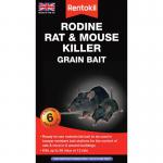 Rentokil Rat & Mouse Killer Grain Bait - 6 Sachet 93566
