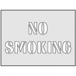 No Smoking Stencil (190 x 300mm) 