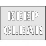 Keep Clear Stencil (190 x 300mm) 