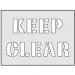 Keep Clear Stencil (190 x 300mm)  9507