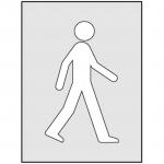 The Spectrum Industrial Sign Stencils Walking Man Stencil is a bold, high-quality stencil featuring a simple yet effective design of a walking man. The stencil measures 190 x 300mm and is perfect for creating clear, professional-looking signs and markings for industrial settings. The sturdy material ensures durability and easy handling.
