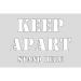 Keep Apart Stand Here Stencil (600 x 400mm)  9597J