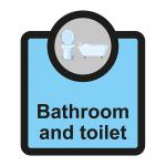 Assisted Living Sign: Bathroom and toilet - S/A FMX (266 x 310mm)