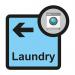 This photo is of a Spectrum Industrial Directional Sign for an Assisted Living facility. The sign is 305 x 310mm and has a Laundry arrow pointing left. The letters SA FMX are displayed on the sign. Perfect for guiding residents and visitors to the laundry area.