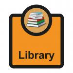 Assisted Living Sign: Library - S/A FMX (266 x 310mm)