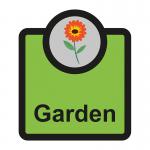 Assisted Living Sign: Garden - S/A FMX (266 x 310mm)
