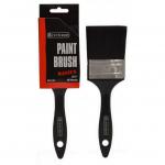 The image shows a Centurion Europe Limited paint brush with a 63mm (2 1/2in) width, part of their Basics Quality range. The brush has bristles of varying lengths and colors, tapered to a pointed tip. The handle is made of wood and has a smooth finish, with the Centurion logo printed on one side. The brush appears to be well-made and sturdy, suitable for a variety of painting tasks.