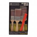 5pc Craftsman Pro Brush Set with Comb